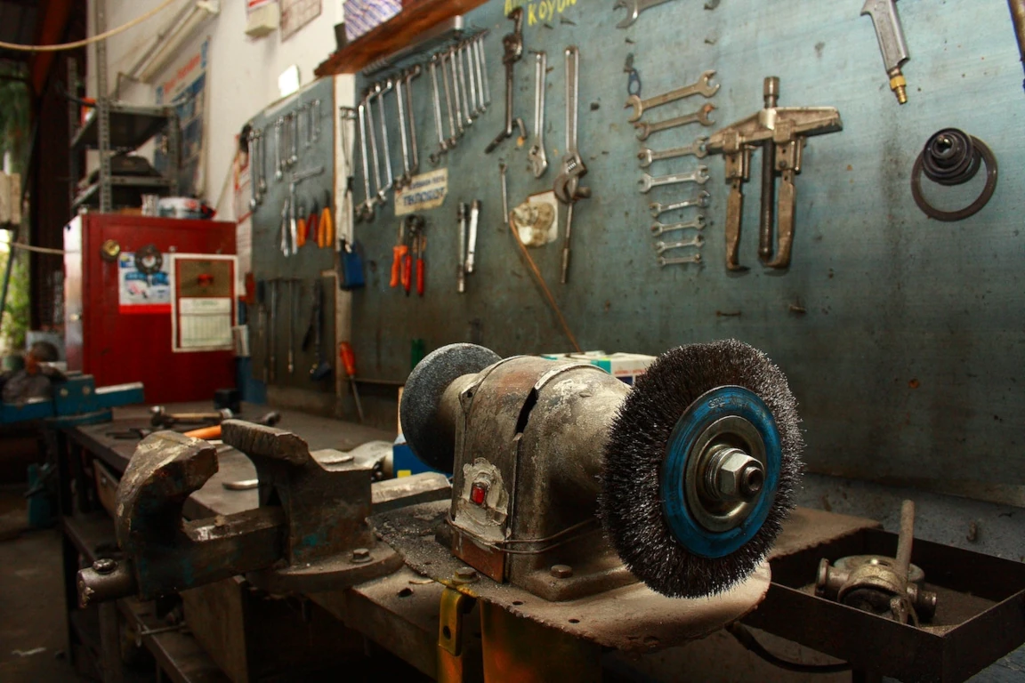 Tools in a workshop